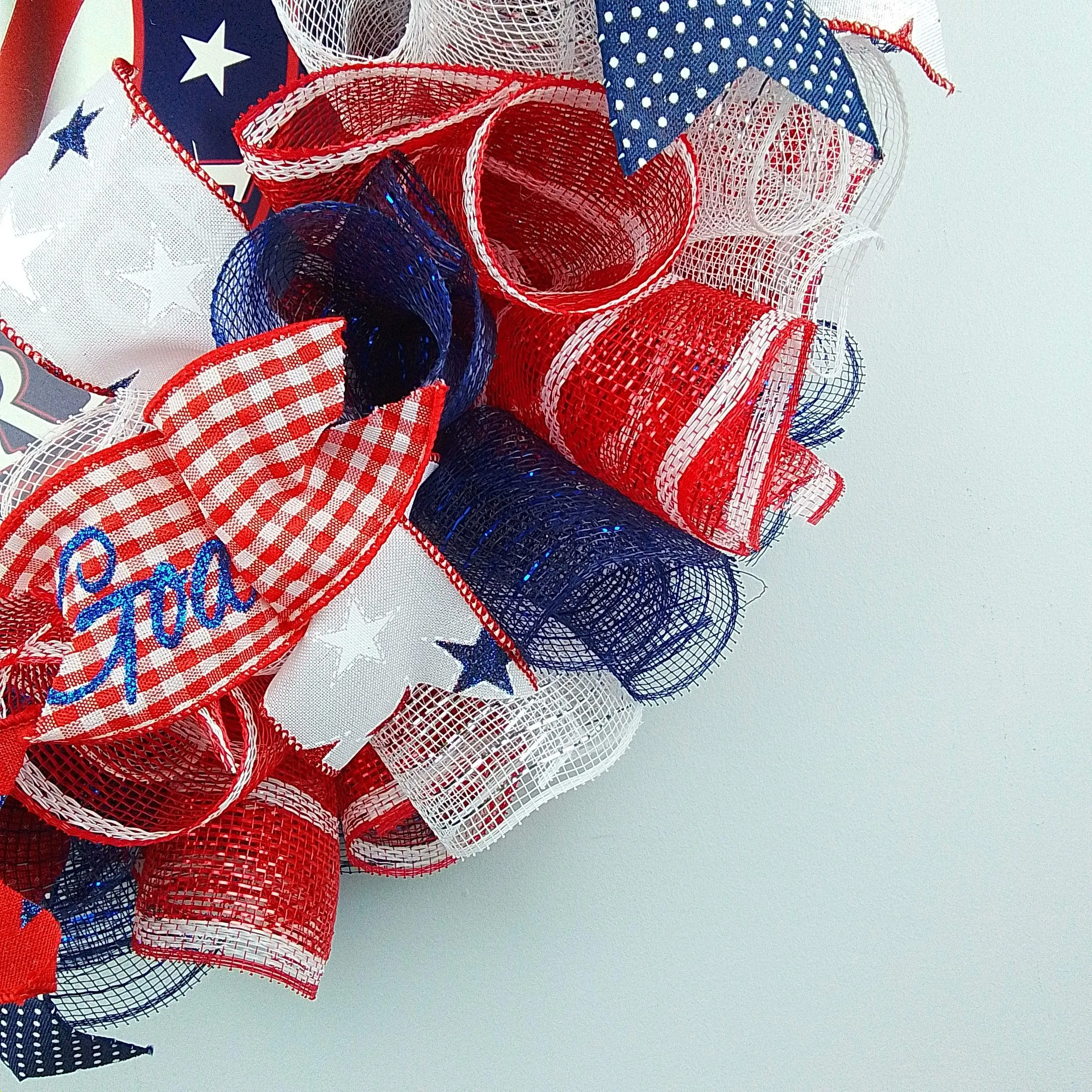 4th of July Front Door Wreaths, God Bless America