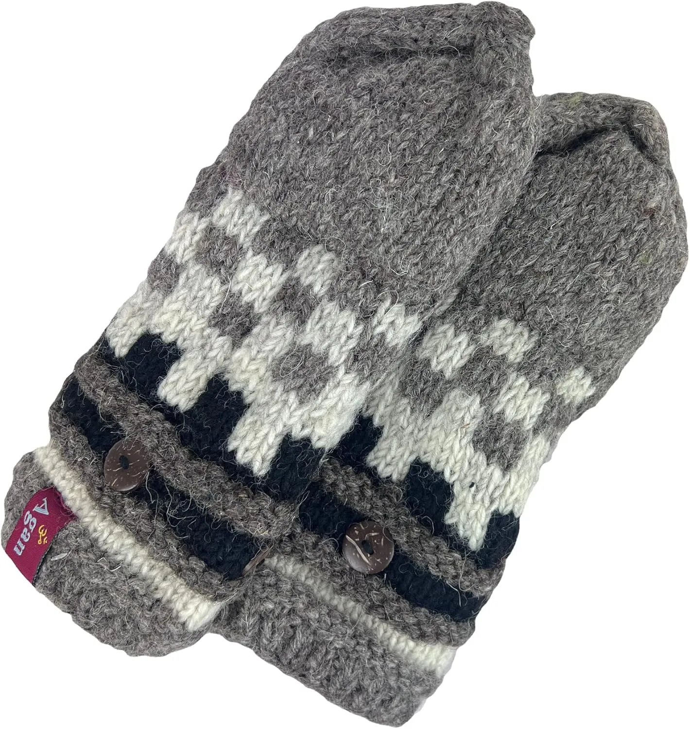 Agan Traders Women's 2025 Spring Assorted Women's Knit Wool Thick Hat Mitten Fingerless Glove Warm Fleece Lined Himalaya