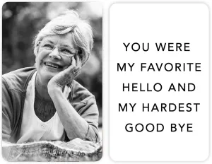 Andaz Press Personalized Photo Wallet Insert with Custom Picture, Text, or Quote Message - Two Sides Metal Wallet Card, 3.37" x 2.125"