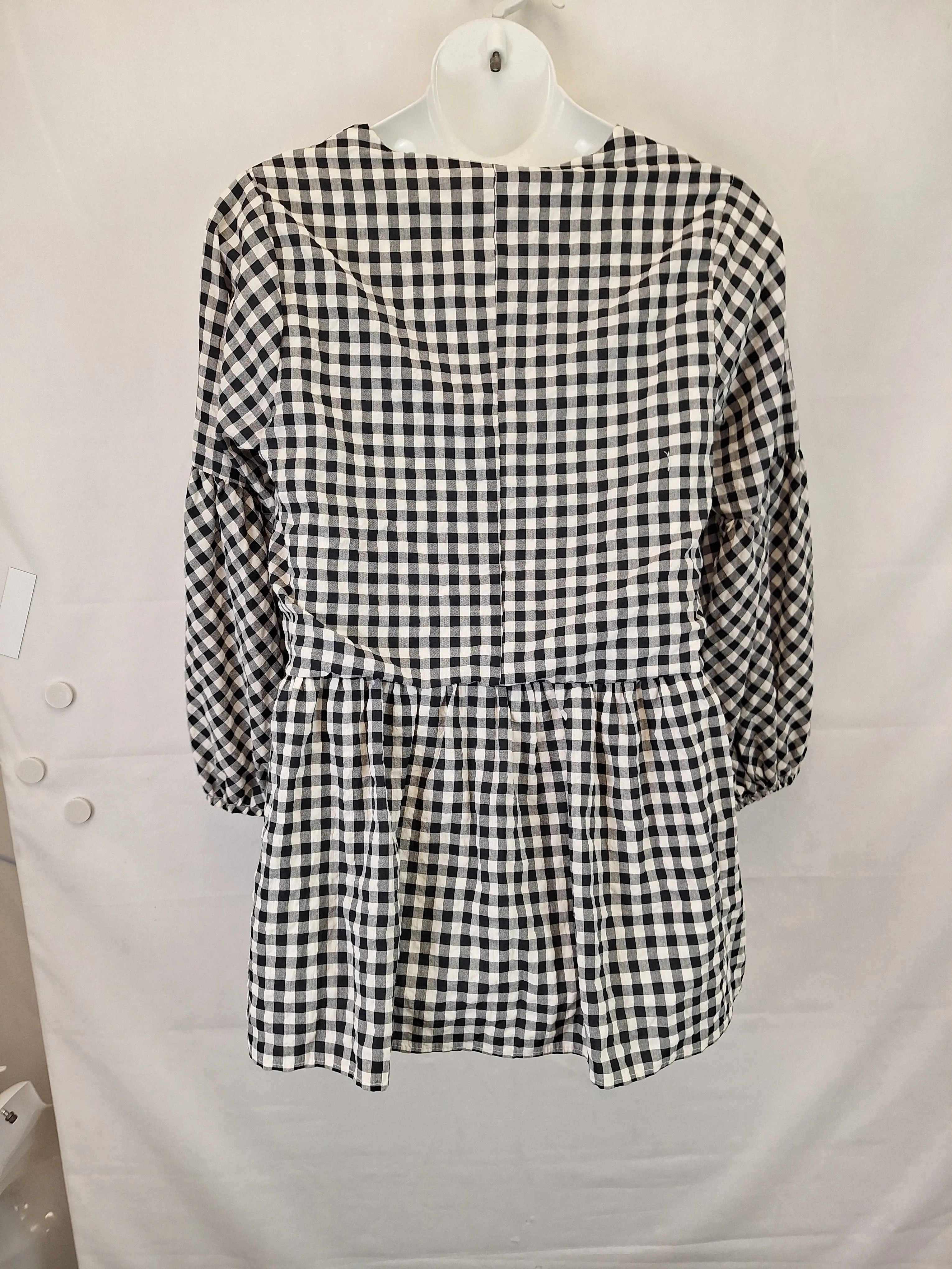 Atmos & Here Essential Summer Gingham Mini Dress Size 14