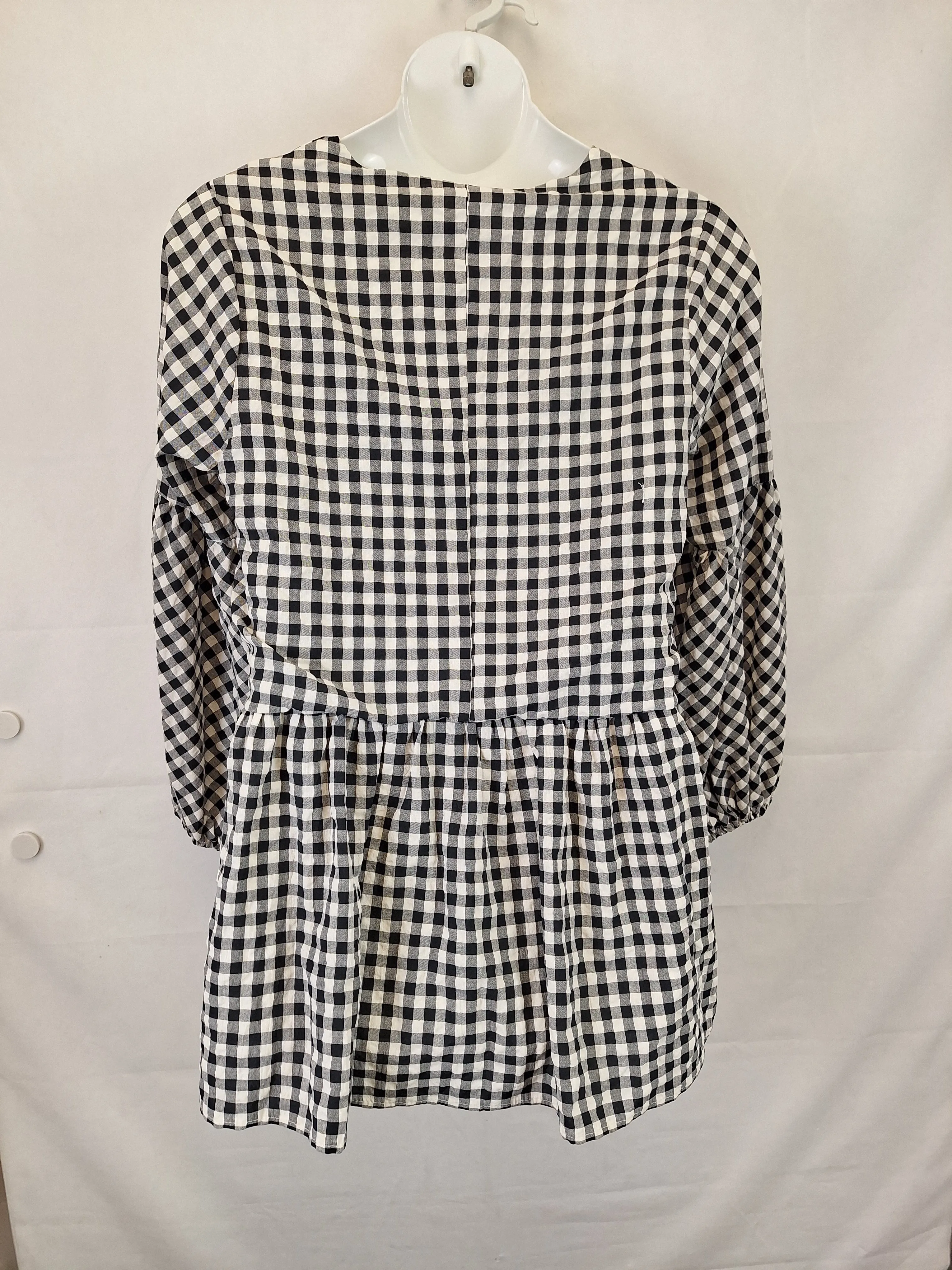 Atmos & Here Essential Summer Gingham Mini Dress Size 14