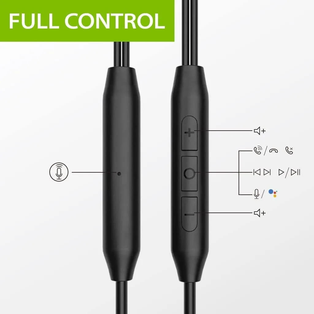 Avantree E171 - AUX 3.5mm Wired Earbuds with Microphone & in-Line Volume Control, Compatible with Traditional 3.5mm AUX Phones Corded Headphones with Ear Hook for Running & Sports, Black