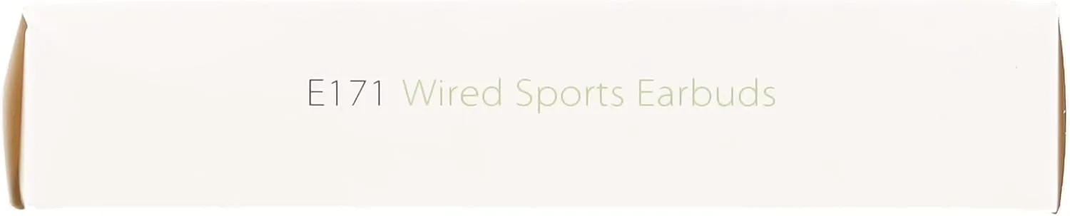 Avantree E171 - AUX 3.5mm Wired Earbuds with Microphone & in-Line Volume Control, Compatible with Traditional 3.5mm AUX Phones Corded Headphones with Ear Hook for Running & Sports, Black