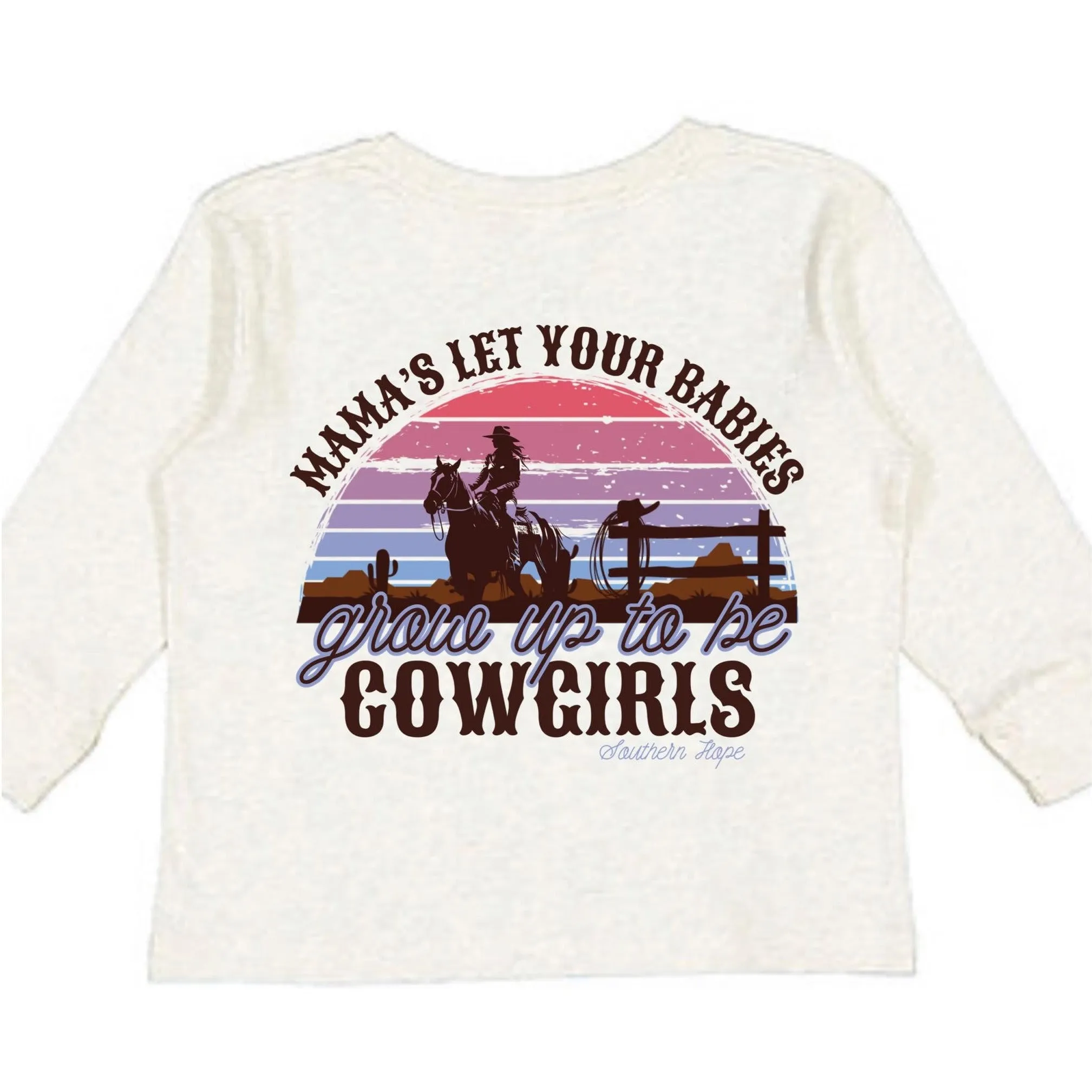 Be Cowgirls Long Sleeve Girls Tee