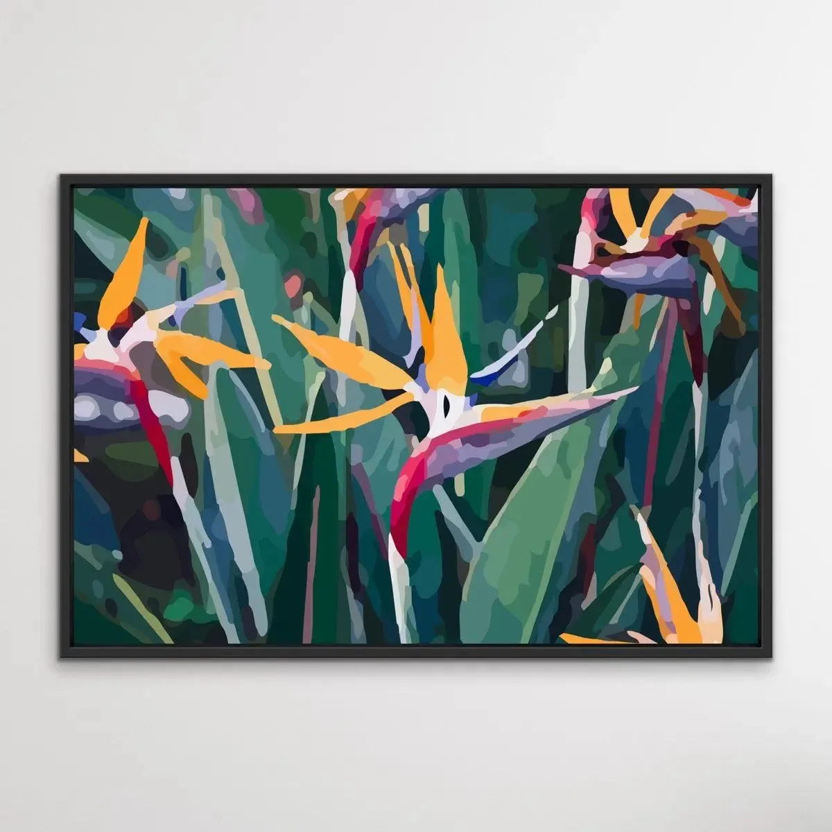 Bird Of Paradise (Strelitzia) - Colourful Floral Canvas or Art Print﻿﻿﻿﻿