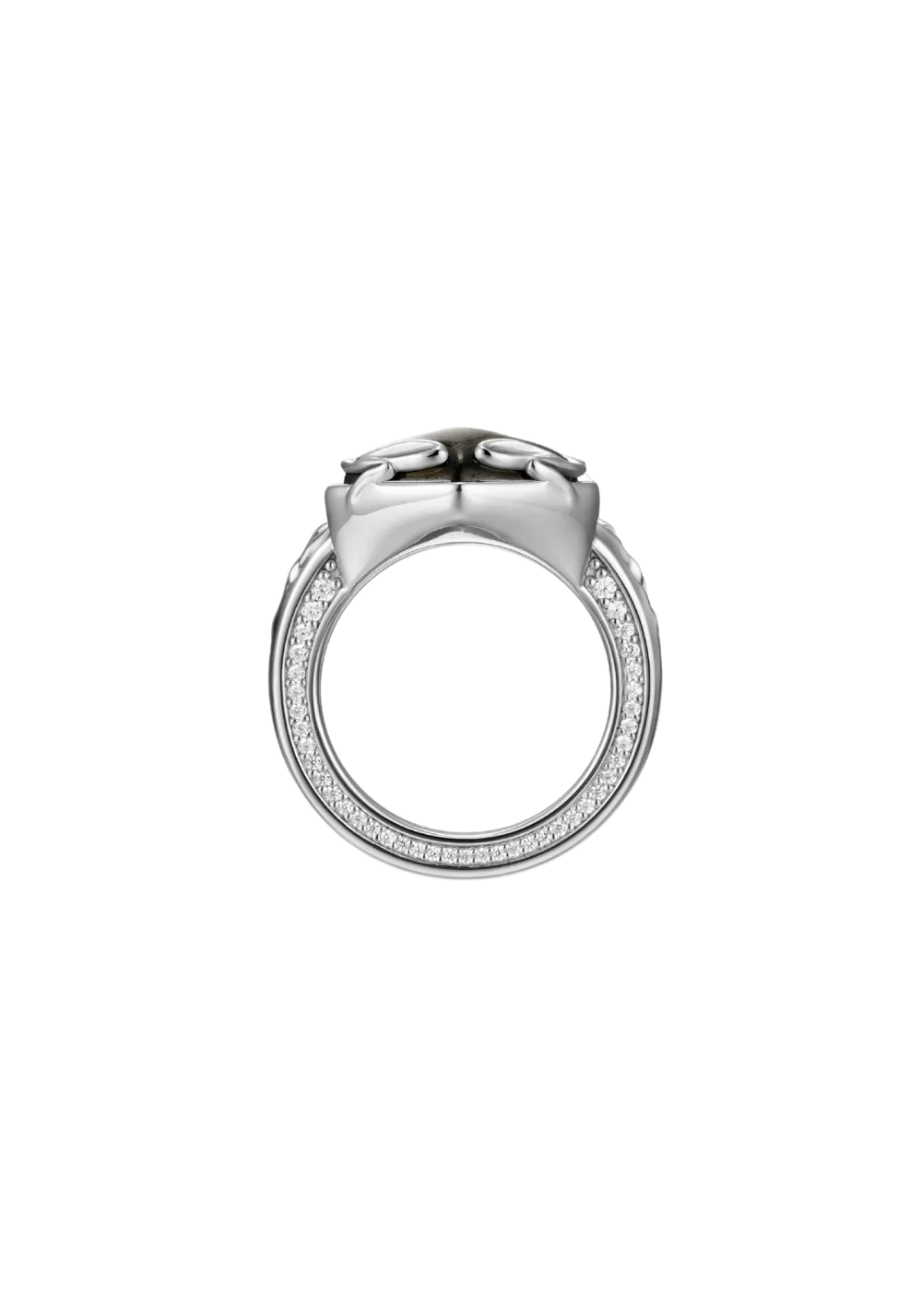 Black Phoenix Dual Obsidian Ring