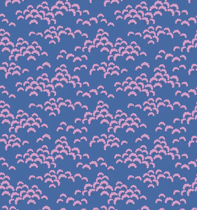 Bloomsville - Cottonbloom in Blueberry - 100510 - Half Yard