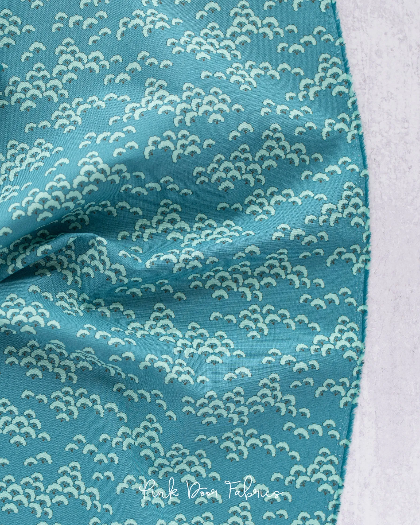 Bloomsville - Cottonbloom in Petrol - 100513 - Half Yard