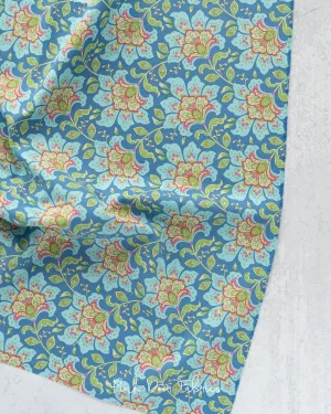 Bloomsville - Flowermarket in Blueberry - 100506 - Half Yard