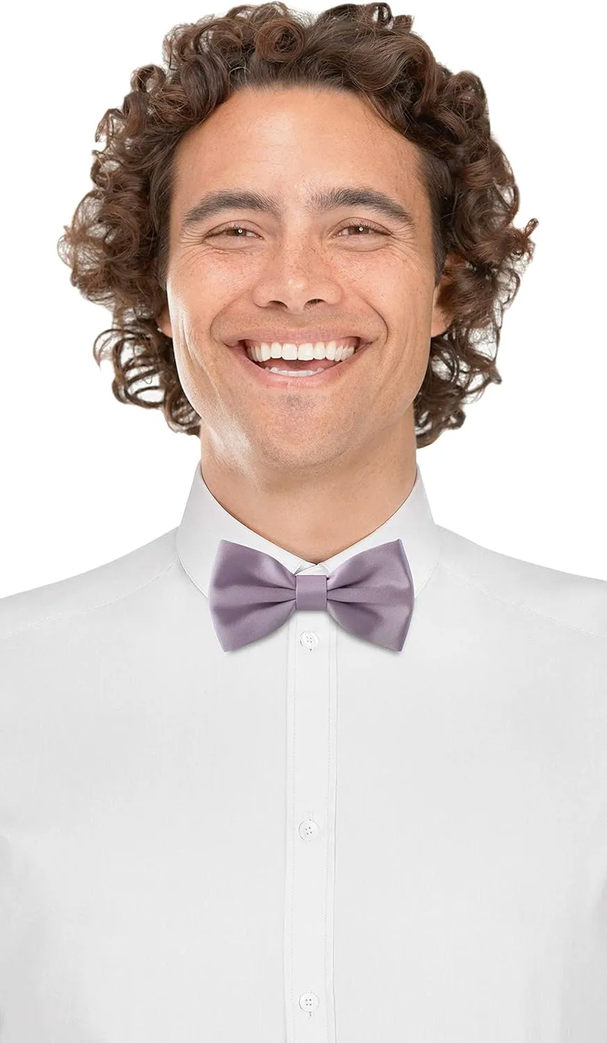 Bow Tie House Real Silk Classic Pre-Tied Bow Tie Formal Solid Tuxedo with Gift Box