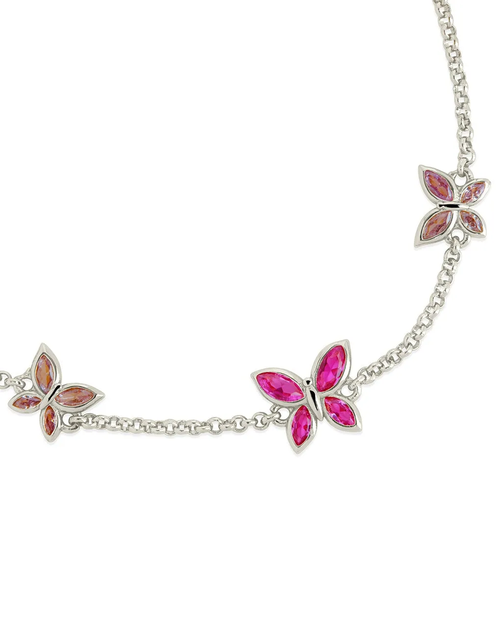 Caria CZ Buterfly Bolo Bracelet