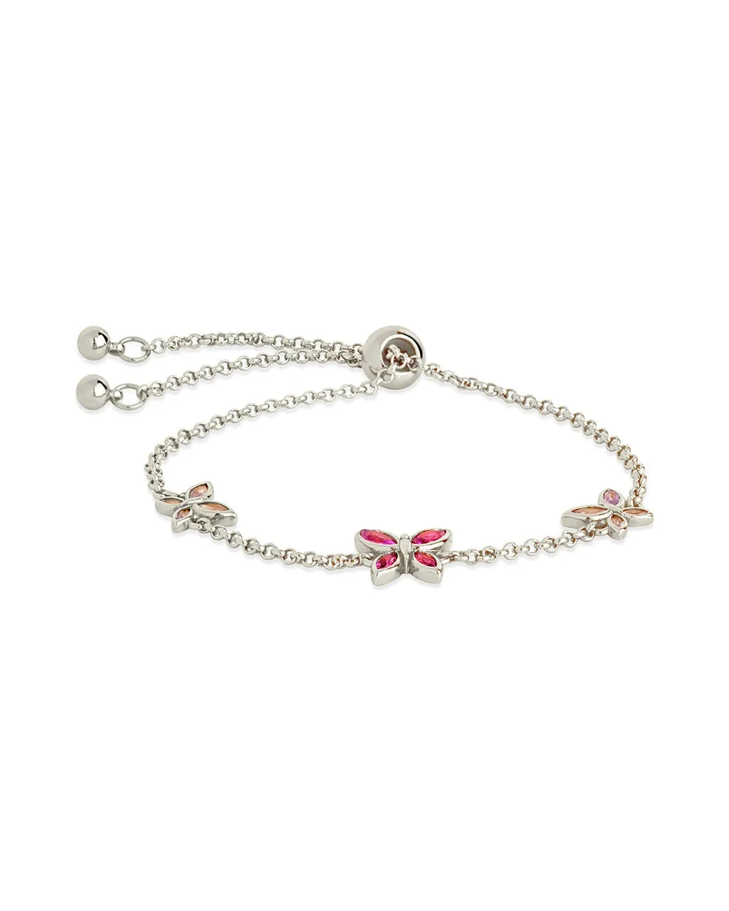 Caria CZ Buterfly Bolo Bracelet