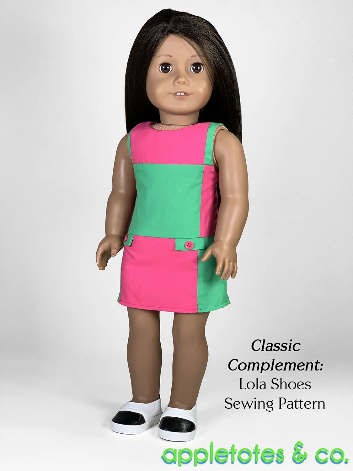Checkered Dress 18 Inch Doll Sewing Pattern