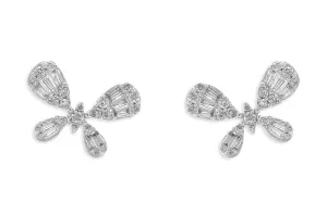 Earrings 18kt Gold & Diamonds Butterflies