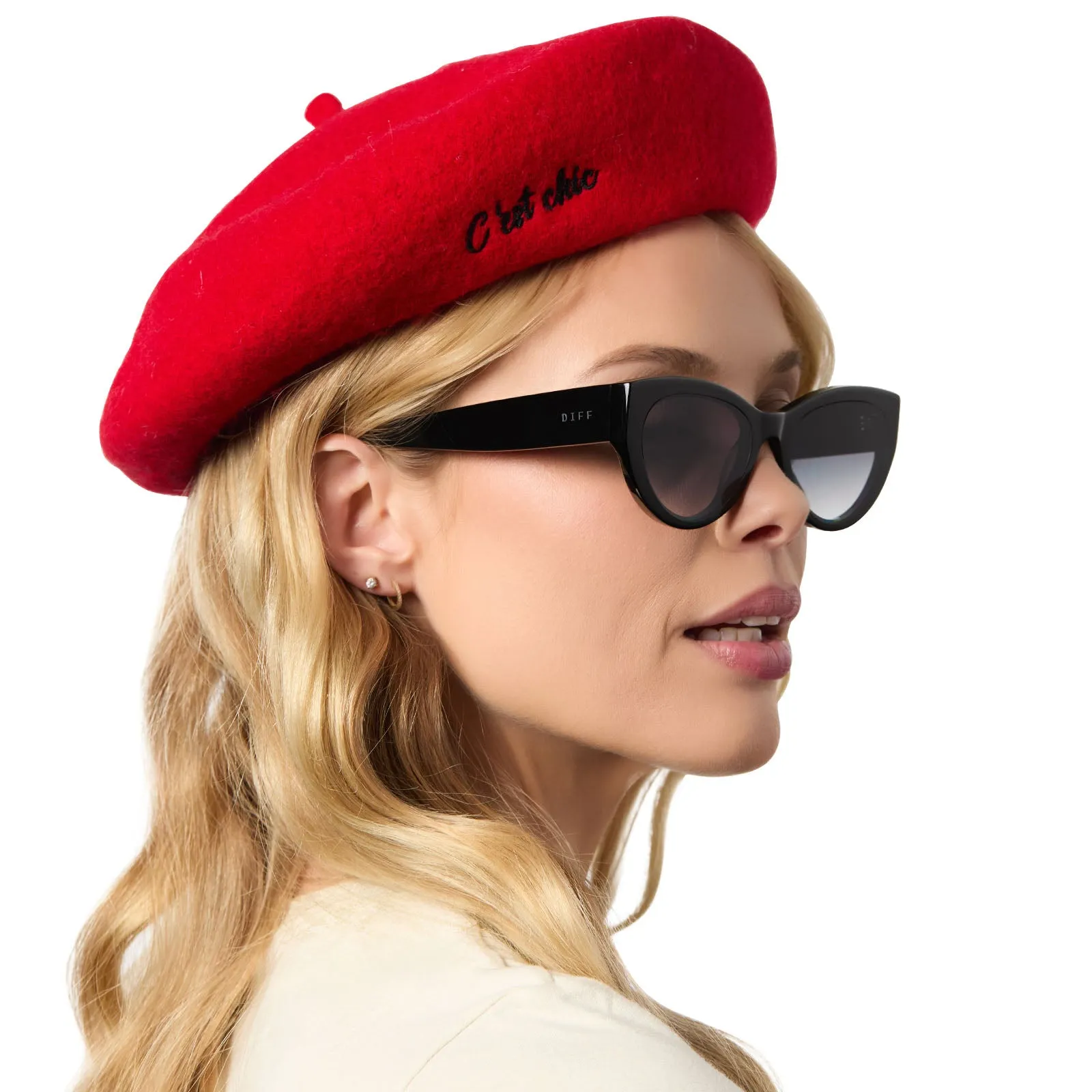 EMILY IN PARIS - CAMILLE   BLACK   GREY GRADIENT SUNGLASSES