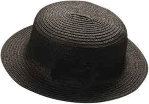 Faux Felt Western Cowboy Cowgirl Hat for Women Men Fedora Outdoor Wide Brim Hat with Strap Unisex Rolled up Caps