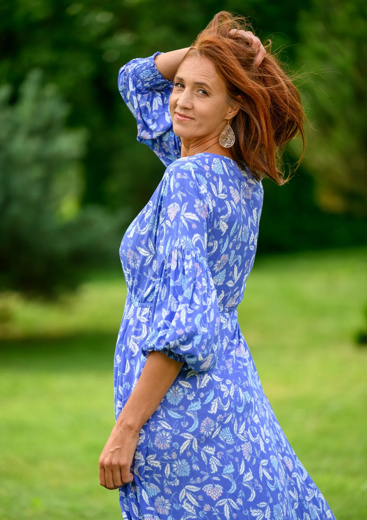 Francesca Royal Bird Dress