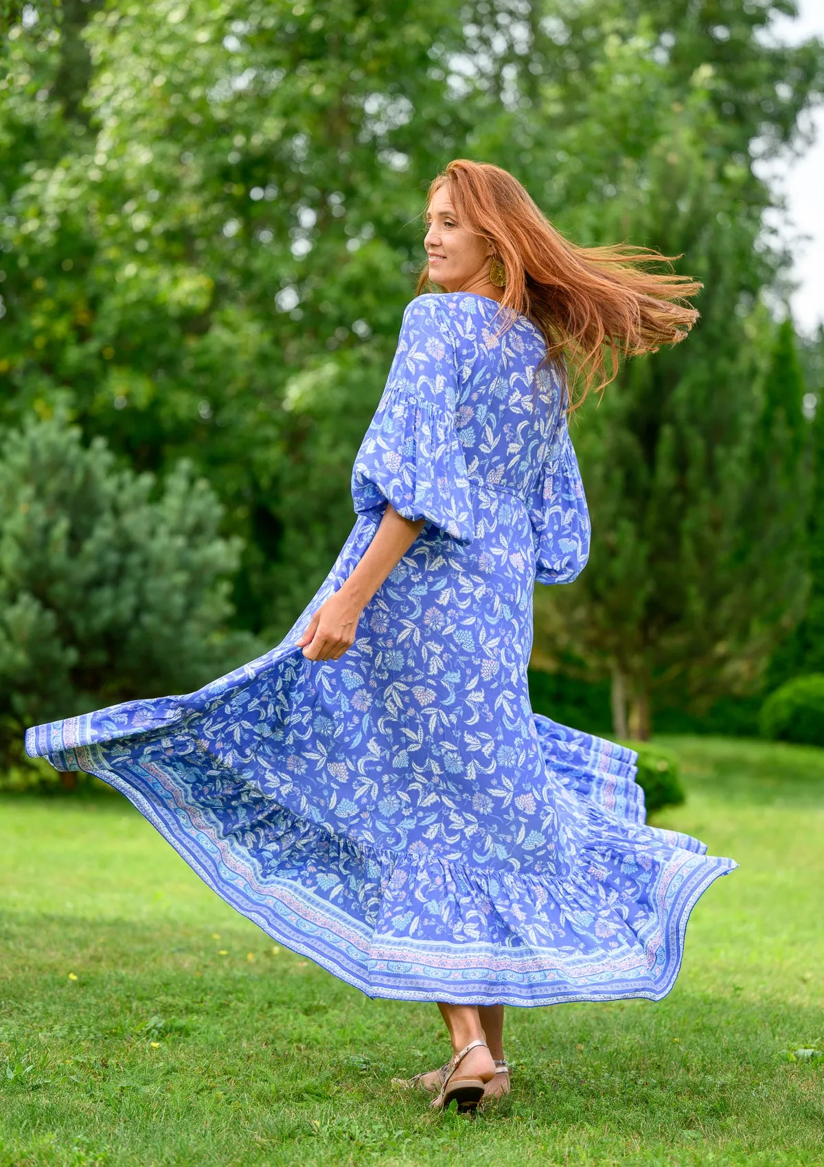 Francesca Royal Bird Dress