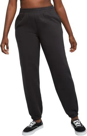 Hanes Women's Midweight Fleece Jogger Sweatpants with Pockets, Plus, Floral, 30