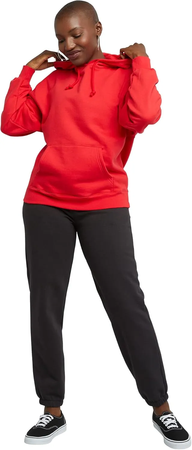 Hanes Women's Midweight Fleece Jogger Sweatpants with Pockets, Plus, Floral, 30