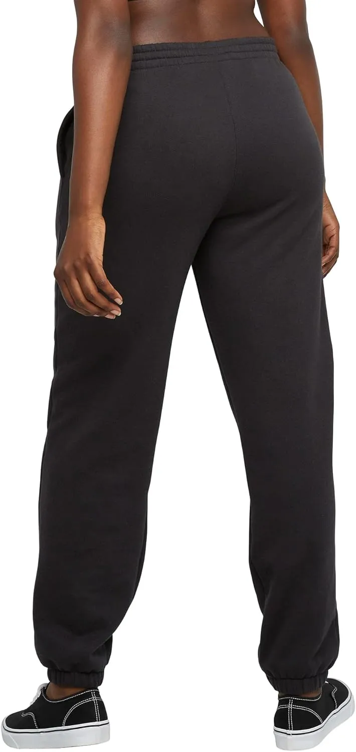Hanes Women's Midweight Fleece Jogger Sweatpants with Pockets, Plus, Floral, 30