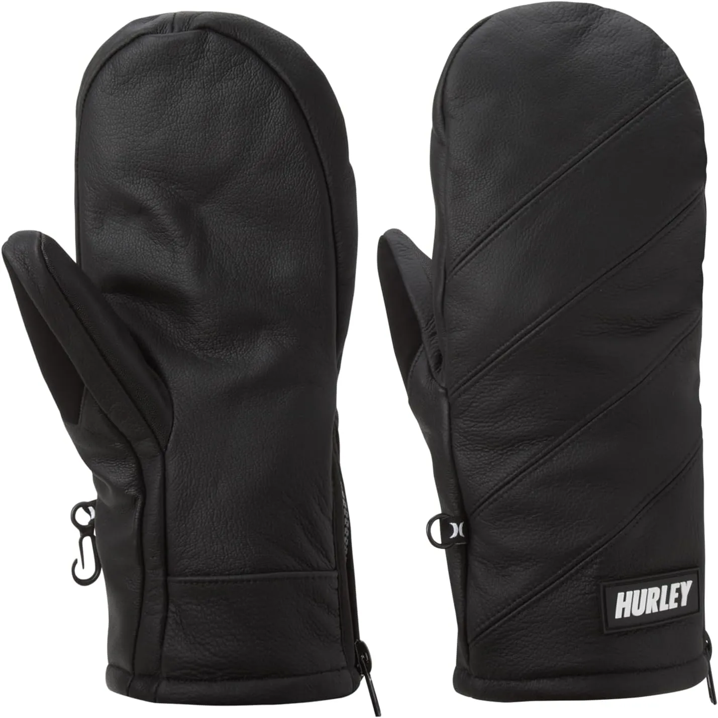 Hurley Mens Snow Mittens  Parkway Fleece Lined Insulated Waterproof Ski and Snowboard Mittens: 3M Thinsulate