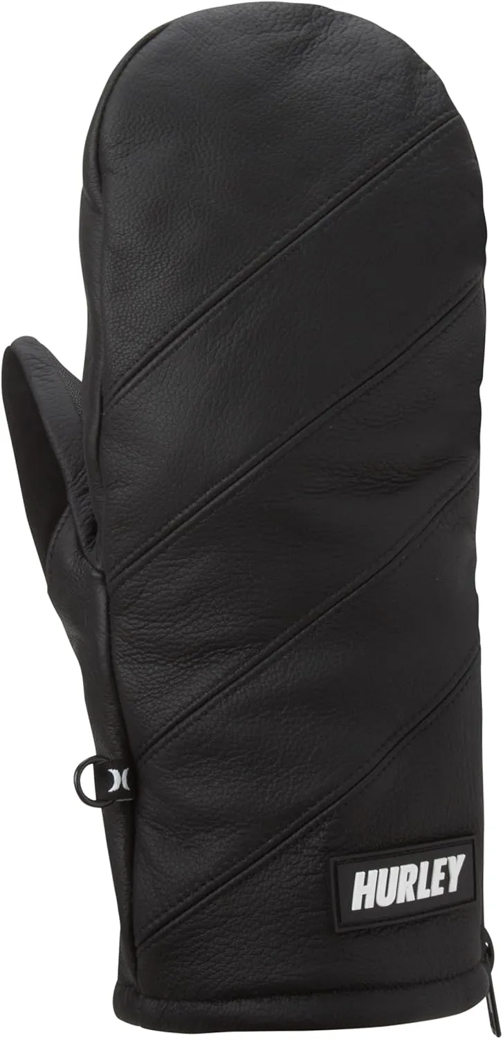 Hurley Mens Snow Mittens  Parkway Fleece Lined Insulated Waterproof Ski and Snowboard Mittens: 3M Thinsulate
