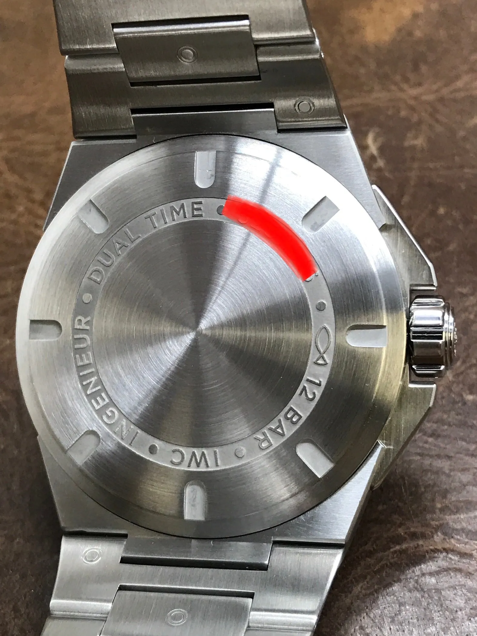 IWC INGENIEUR DUAL TIME IW324402 Black Dial Automatic Men's Watch