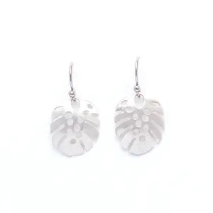 Monstera leaf earrings - small