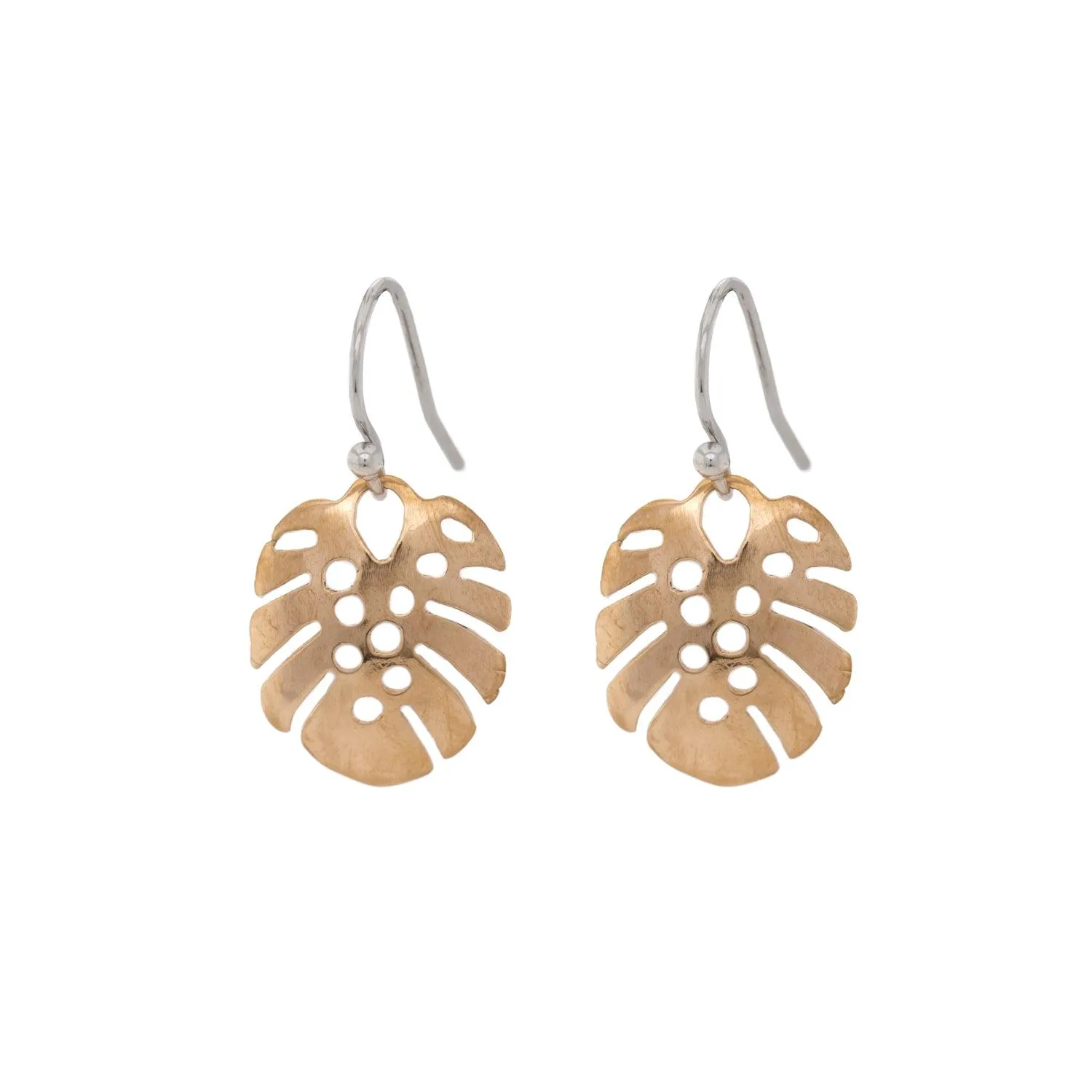 Monstera leaf earrings - small