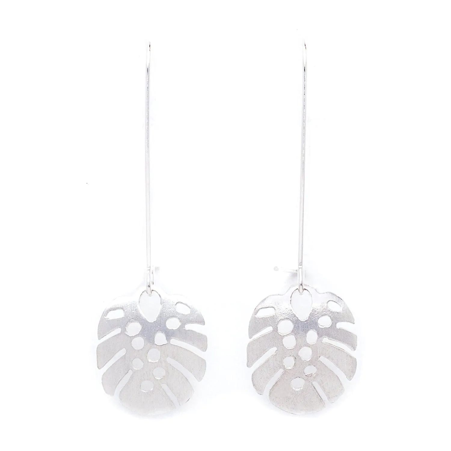 Monstera leaf earrings - small