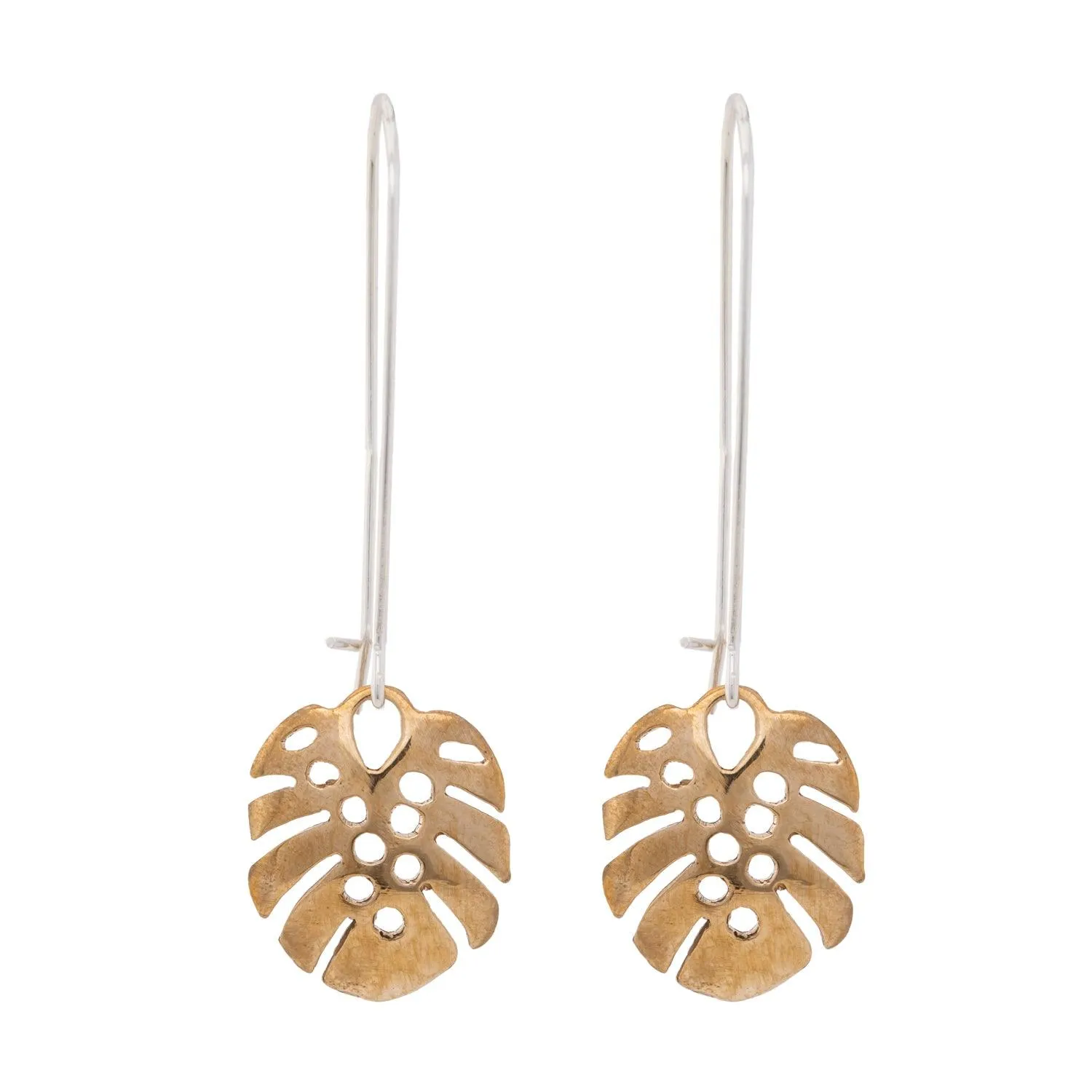 Monstera leaf earrings - small