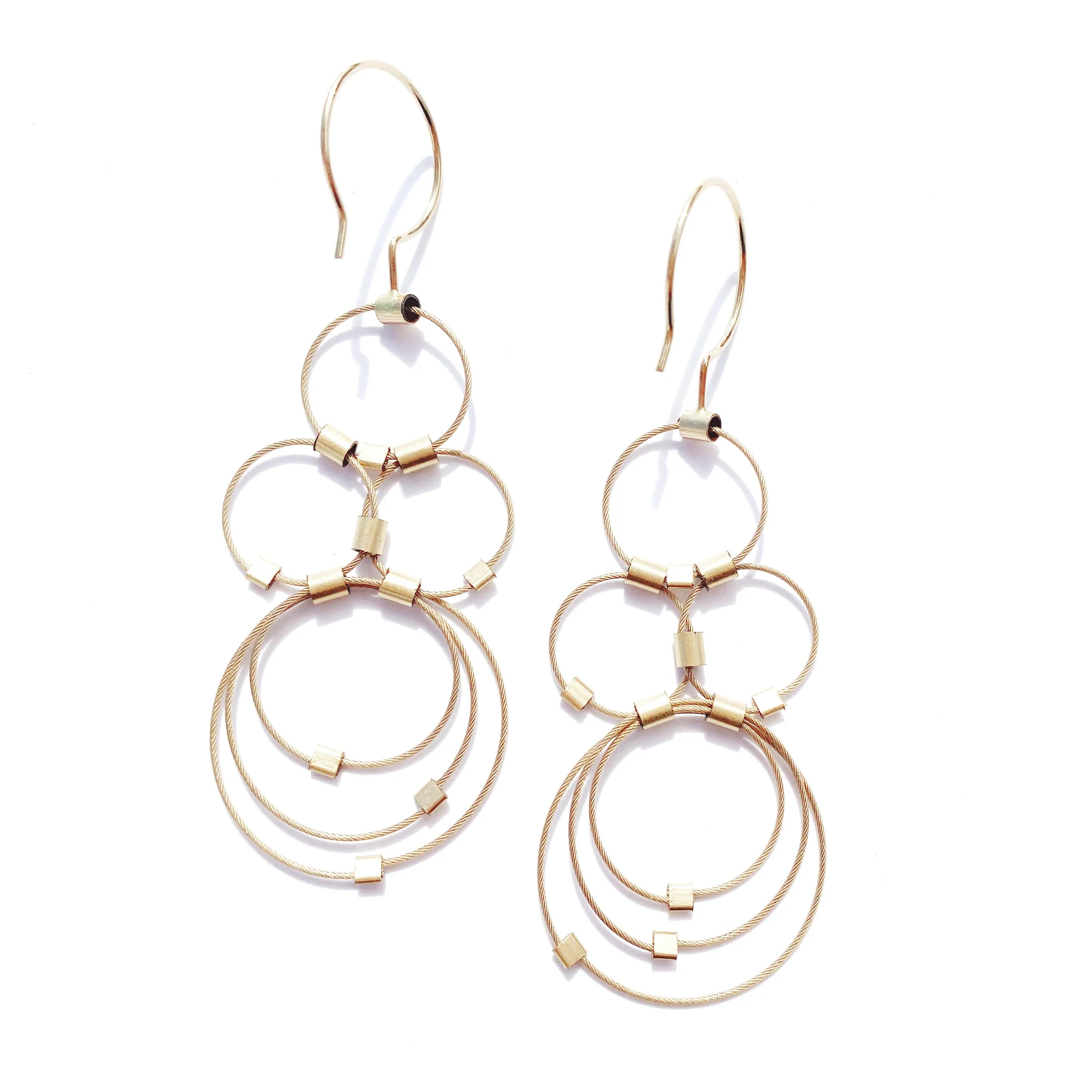MPR x Golden Glow Earrings: Multi Circle Hooks