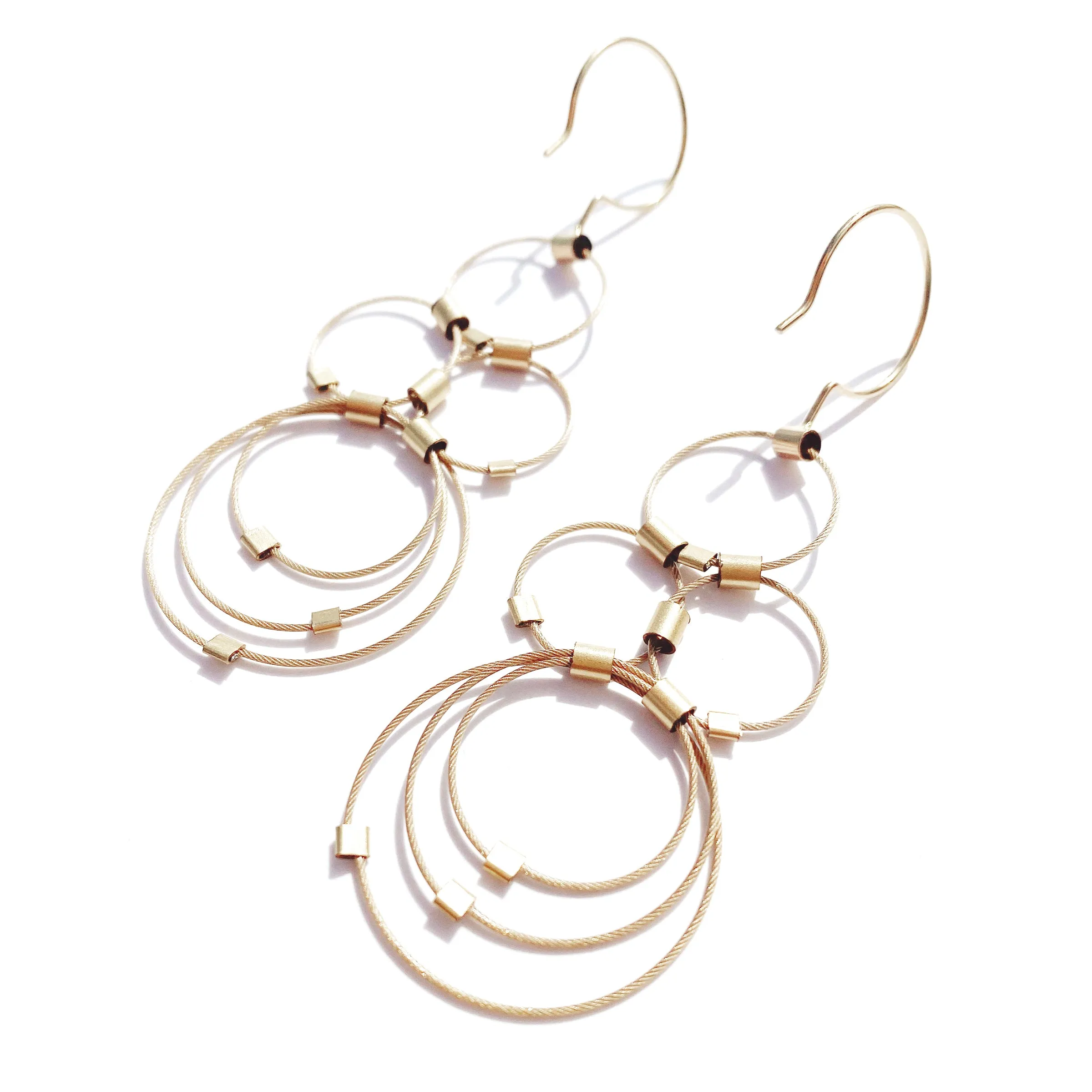 MPR x Golden Glow Earrings: Multi Circle Hooks