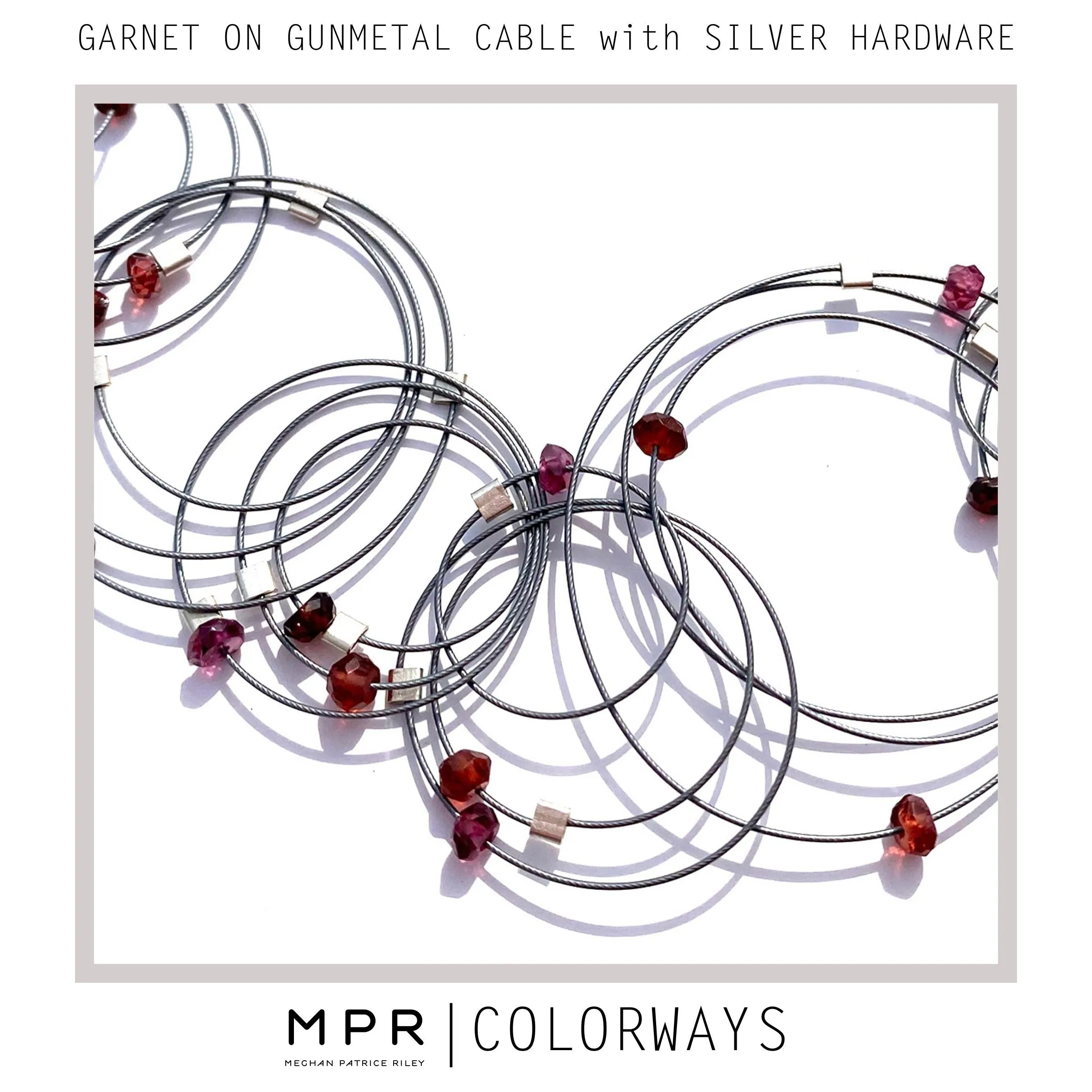 Multi-Interlock Hook Earrings with Stones