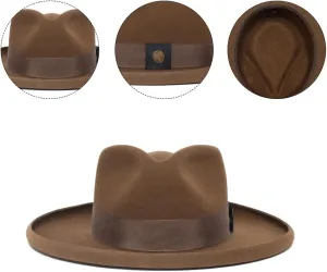 Old-Fashioned Top Hat Wool Fedoras Man Women Unisex Wear Classical for Travel