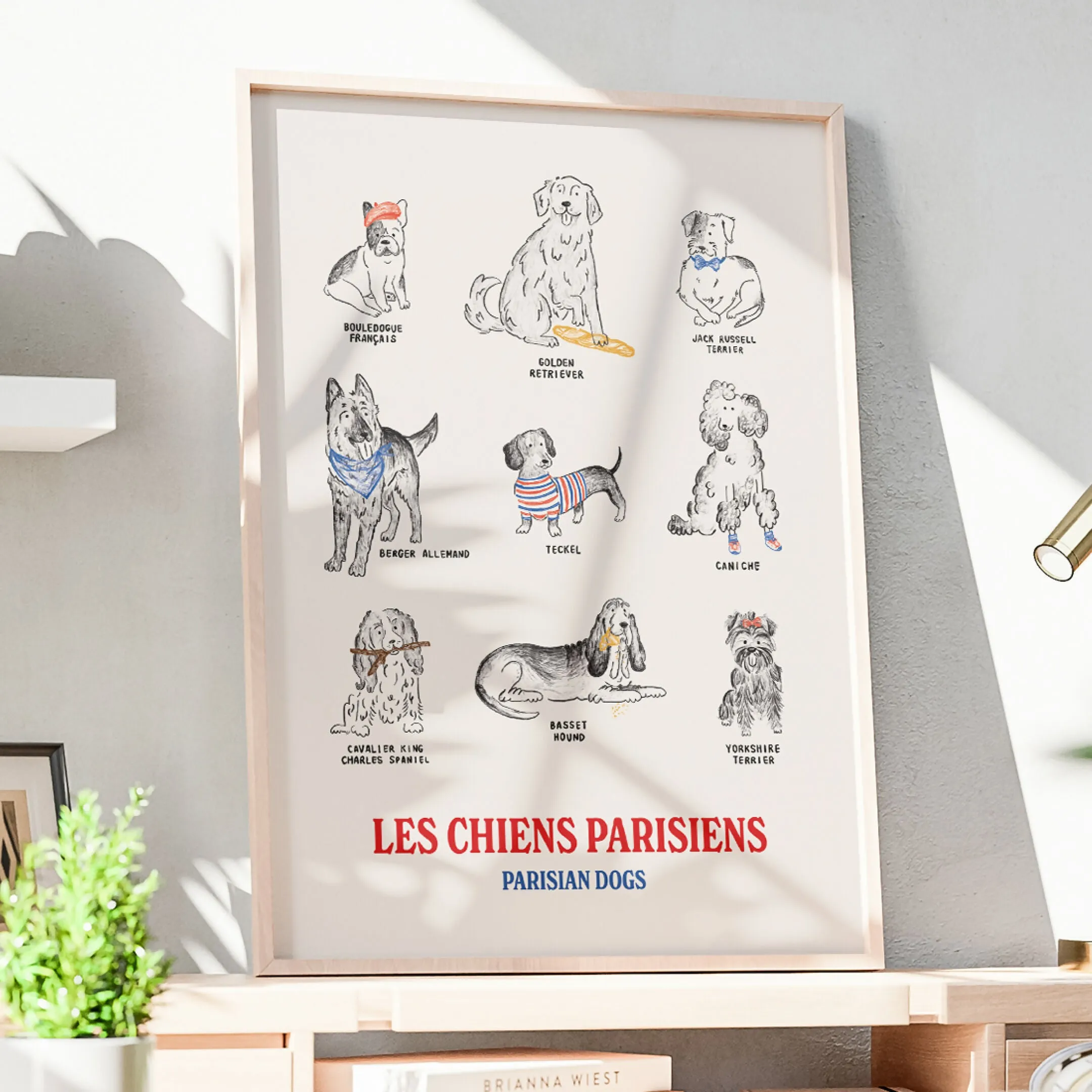 Parisian Dogs Poster