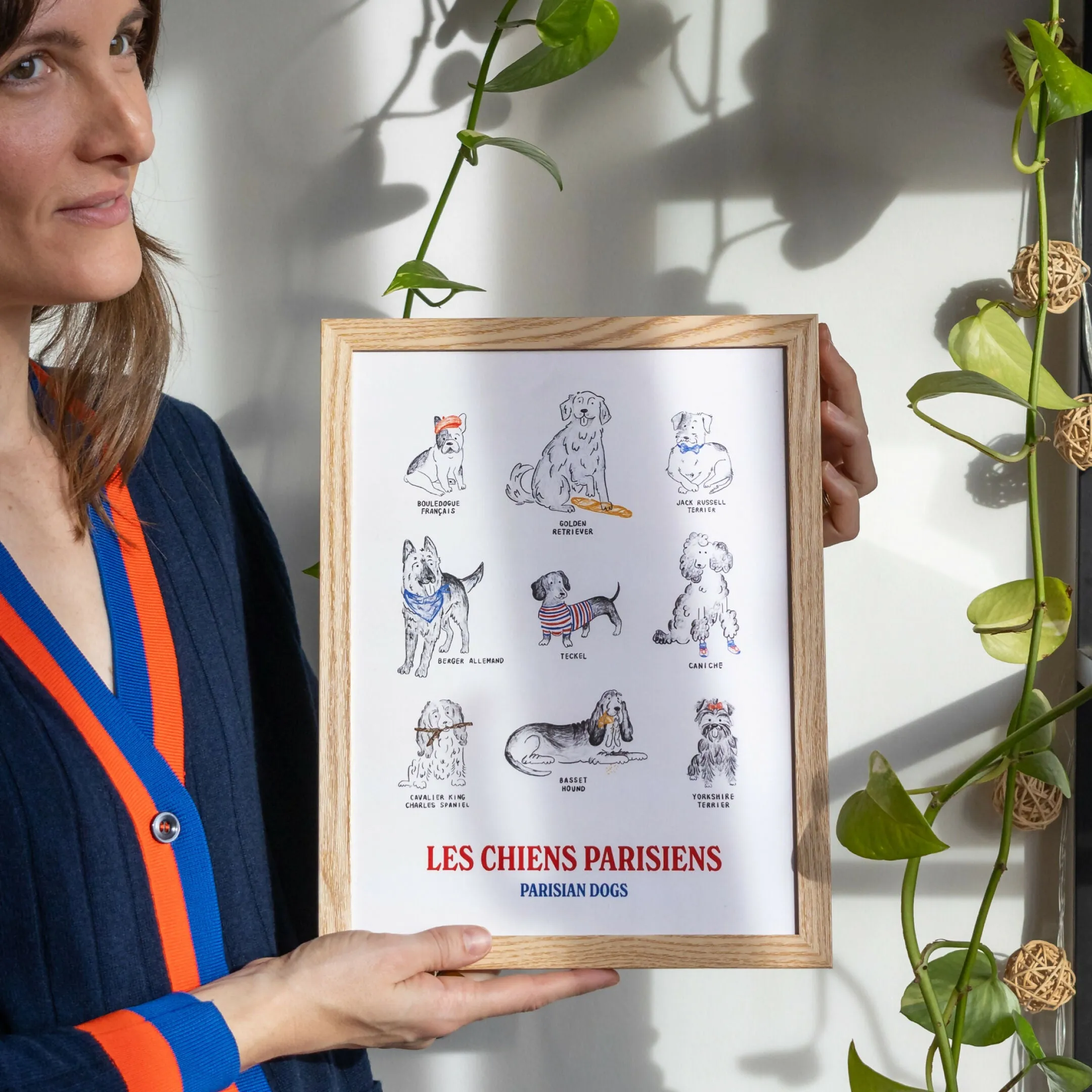 Parisian Dogs Poster