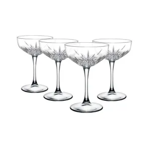 Pasabahce Timeless Champagne Saucers 255ml (Set of 4)
