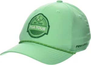 PGA TOUR Men's Premium Label Golf Cap, Pre-Curved Visor, Snapback Closure, Ventilated and Durable