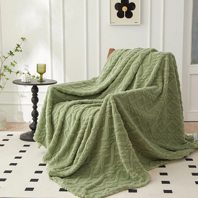 Plush Fleece Throw Blanket Cozy and Stylish Home Decor Accessory