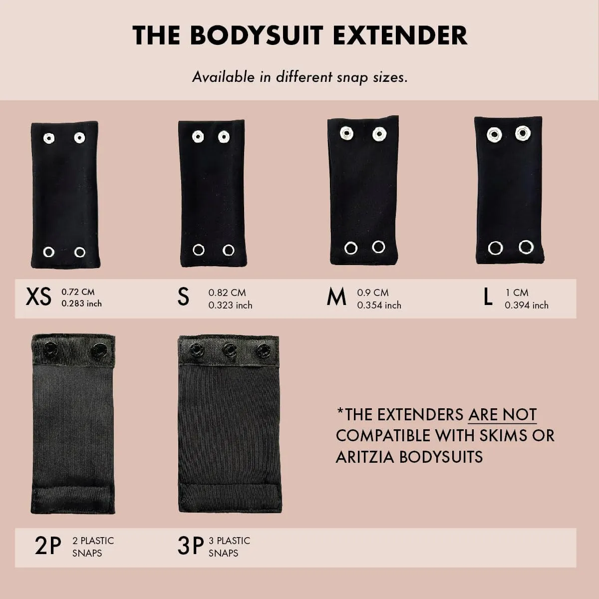 Premium Bodysuit Extender - Women's - Add length comfort to bodysuit - Shapewear body suit extender