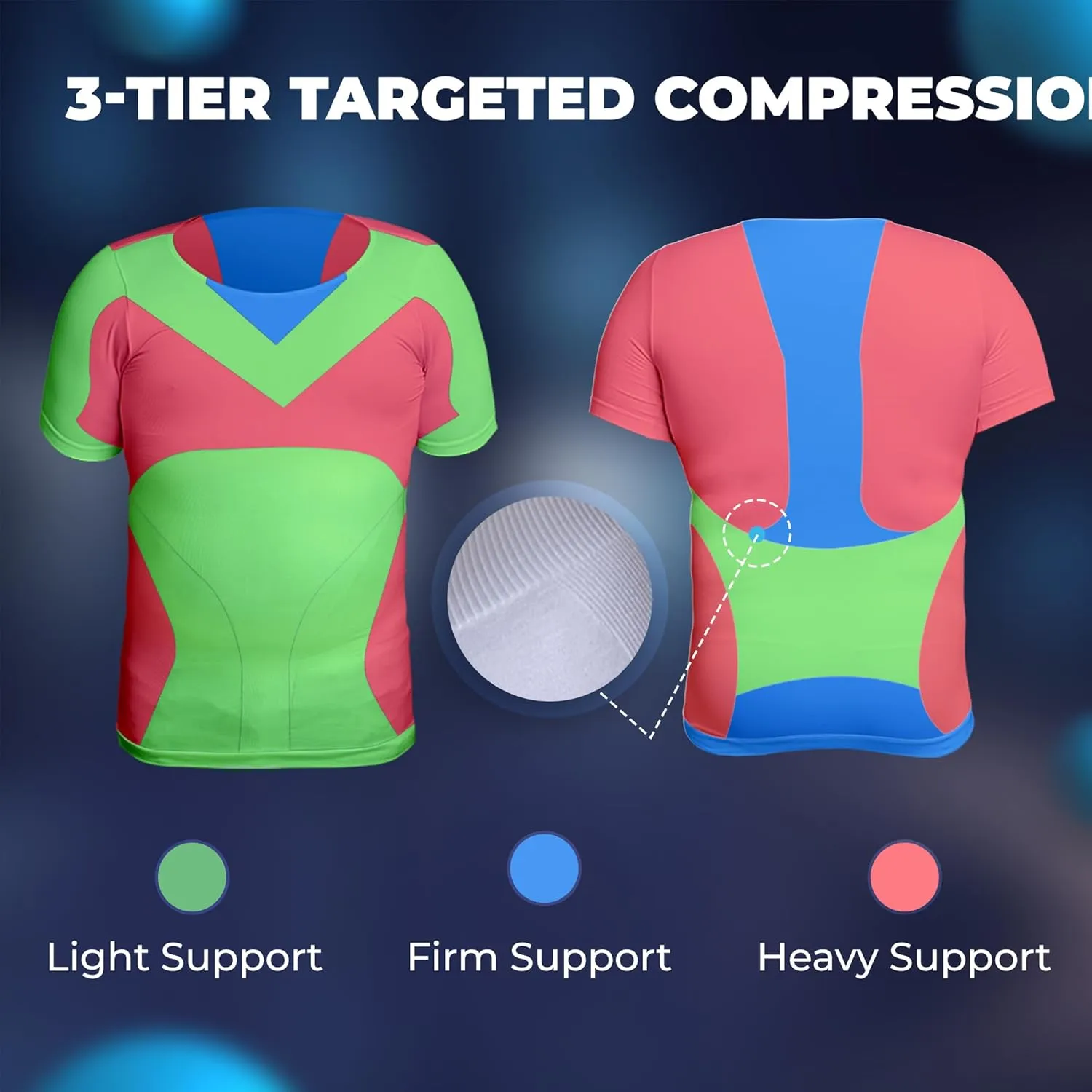 QORE LOGIQ Gynecomastia Short Sleeve Slimming Compression Shirt Men, Shapewear Mens Compression Shirt, Tank Top Body Shaper