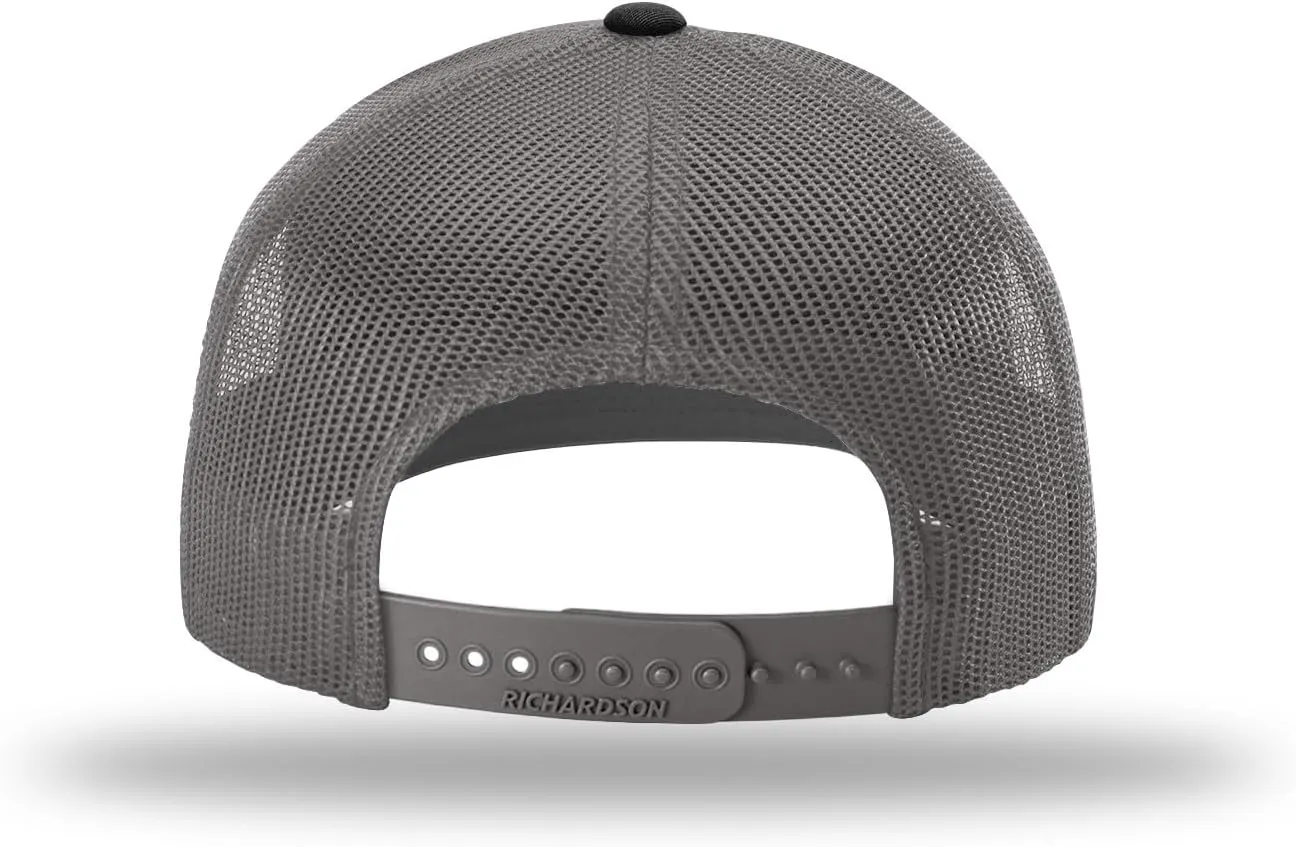 Richardson 112 Trucker Hat - Premium Blank Baseball Cap, Adjustable Snapback Hat - Structured Six Panel Richardson Blank Hats