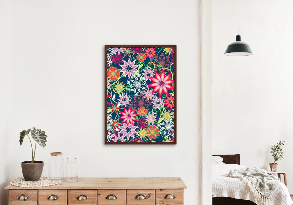 Set Of 2 Jungle Botanical Wall Art INSTANT DOWNLOAD Art Prints, Colorful Boho Wall Art, Cheetah Poster, Tiger Painting, Retro Flower Poster, Bird