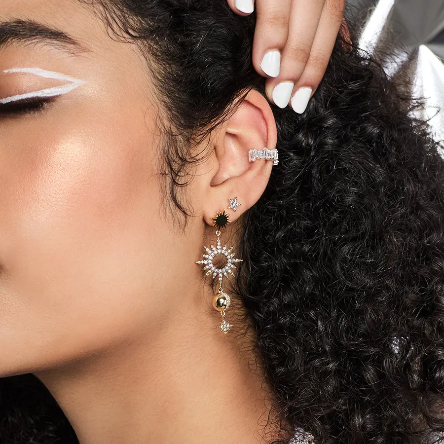 Sunlit Charms Gold Earrings