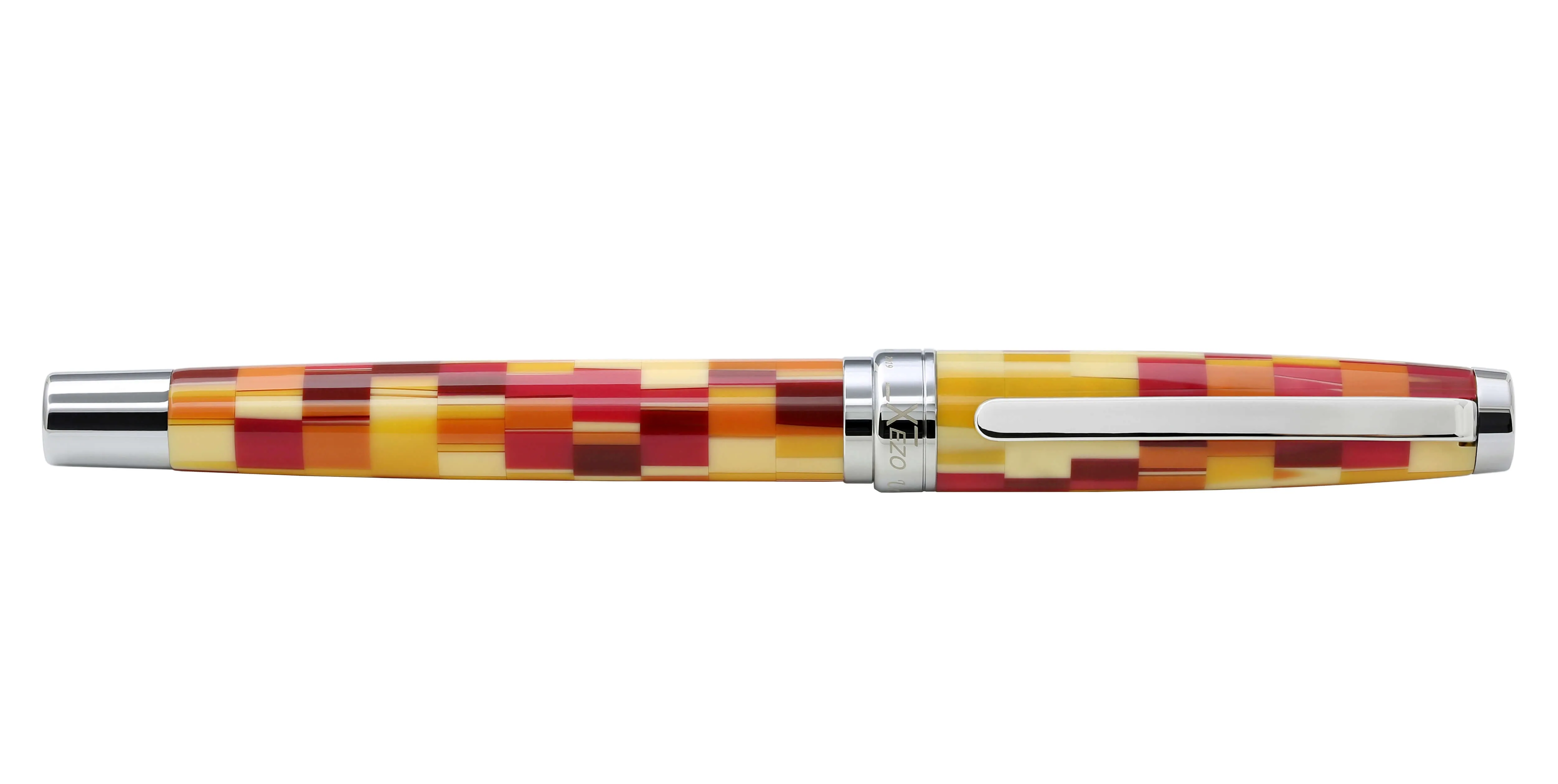 Urbanite I Acrylic & Brass Fountain Pen (Fine Nib) - Retro Red