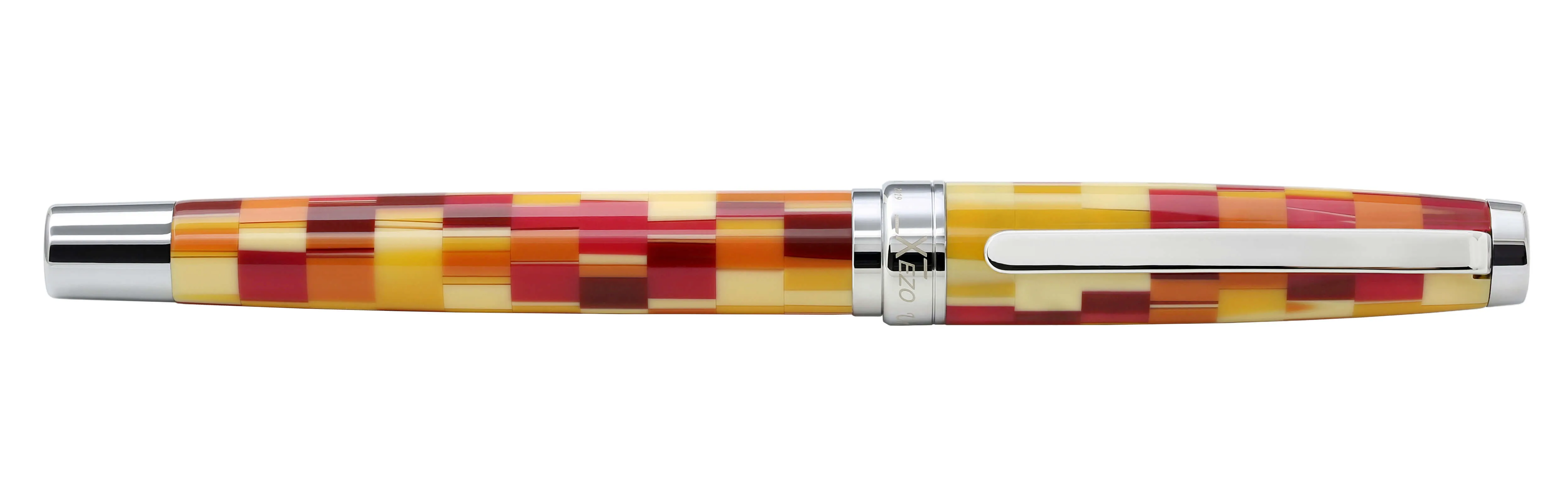 Urbanite I Acrylic & Brass Fountain Pen (Medium Nib) - Retro Red